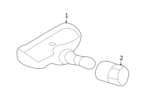 Tire Pressure Monitor Components for 2014 Mitsubishi Outlander #0