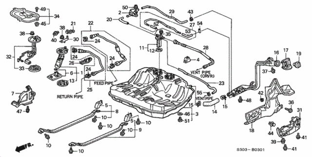Fuel Tank (2) for 2001 Honda Prelude #0
