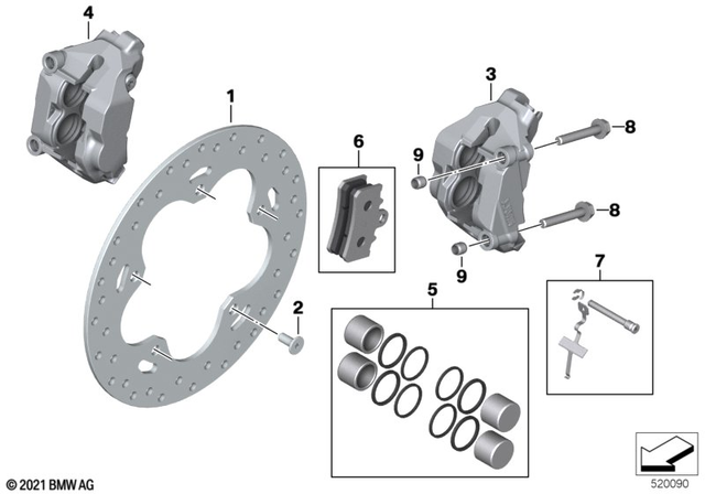 34118863831 - : Brake Disk                for BMW-Motorrad Image