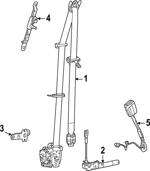 Seat Belt for 2024 Jeep Grand Cherokee #0