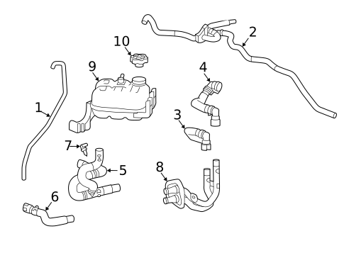 Hoses & Pipes for 2017 Cadillac XT5 #1