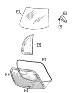 5027912AD - : Shipping Assembly - 10 Lite Glass Windshield Package for Mopar Image