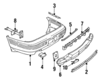 25553407 - Body: Bumper Cover for Pontiac: Bonneville Image