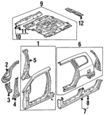 5862033940 - : Hinge Pillar for Isuzu Image
