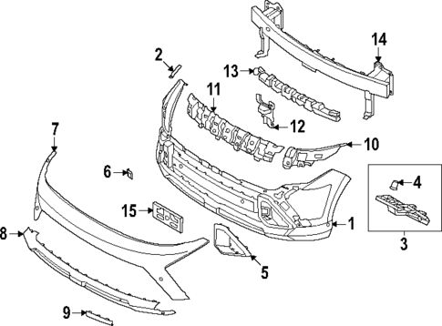 Bumper & Components - Front for 2024 Hyundai Kona #0