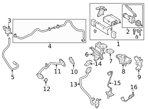 Emission Components for 2012 Toyota Prius C #0