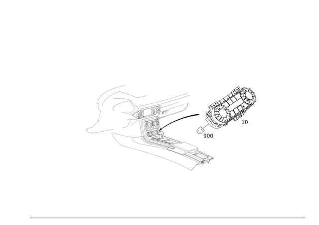1979001201 - Heating and Ventilation: Control Unit for Mercedes-Benz: SLS AMG Image image
