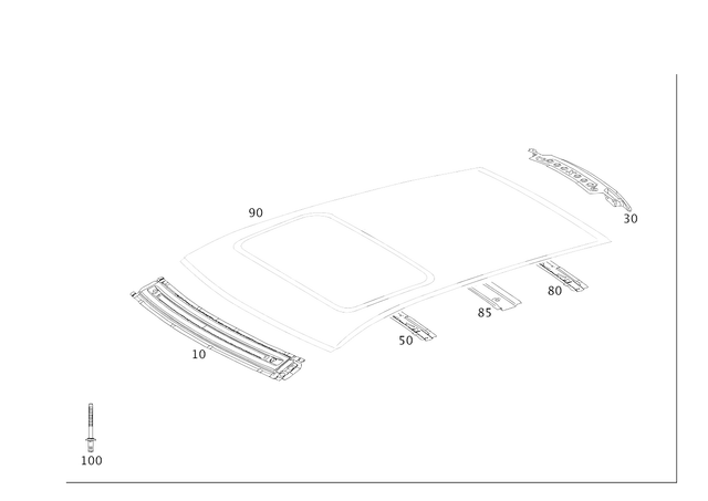 1646500516 - Roof: Reinforcement for Mercedes-Benz Image image