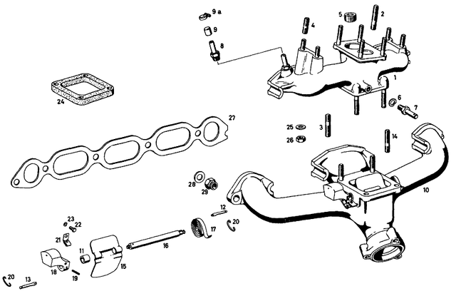 1861430105 - : Flap Shaft for Mercedes-Benz Image