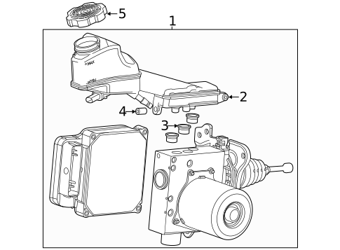 Master Cylinder - Components On Dash Panel for 2024 Chevrolet Malibu #0