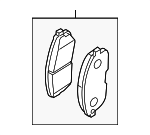 D1060JE00A - : Disc Brake Pad Set for Nissan: Rogue Image