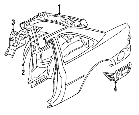 Inner Components for 1993 Mitsubishi Mirage #0