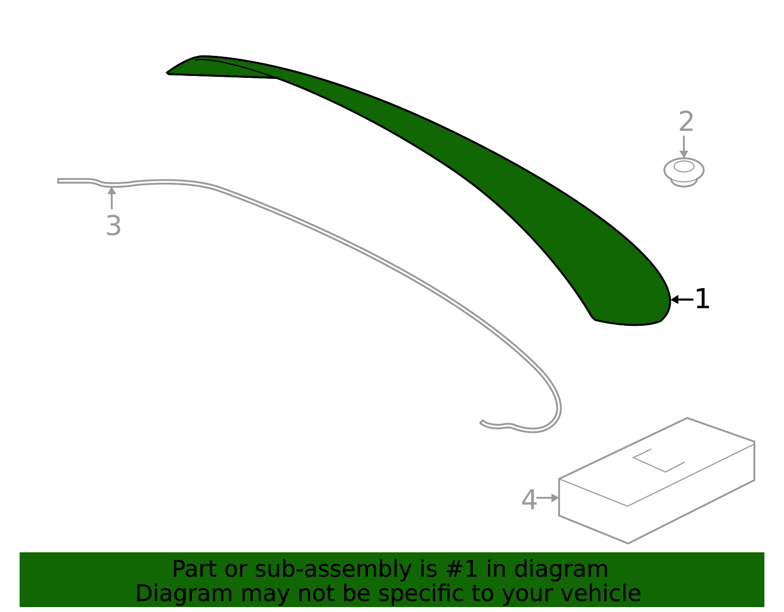Lift Gate Glass - Porsche (9Y0-845-052-G)