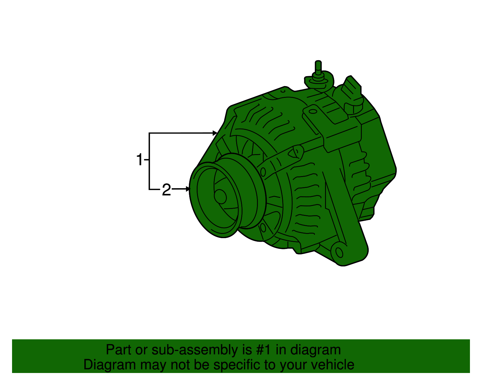 Genuine Toyota Alternator part# 27060-0H111-84 for 2007-2013
