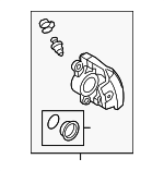 4G0615124K - : Caliper for Audi: A6, A6 Quattro, S6 Image