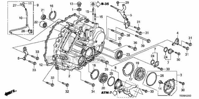 AT Transmission Case (6AT) for 2018 Honda Ridgeline #0