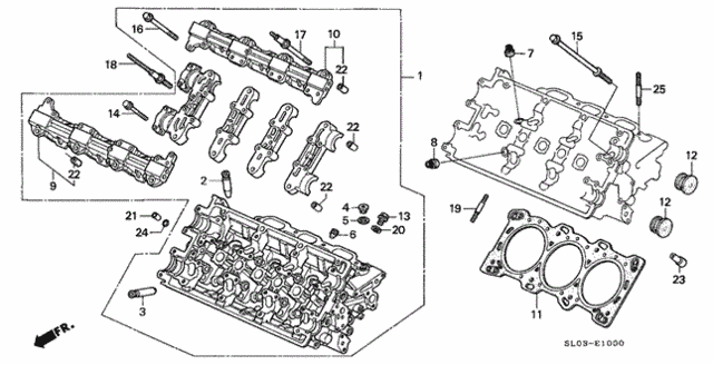 Cylinder Head (FR.) for 1993 Acura NSX #0