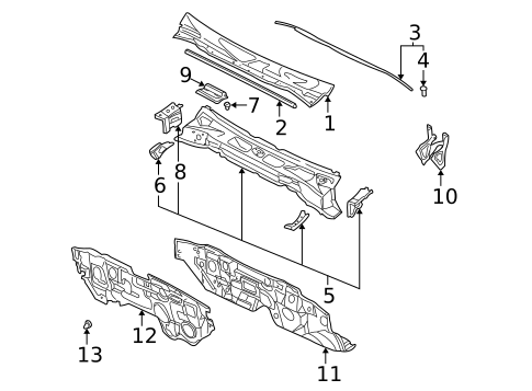 Cowl for 2000 Nissan Pathfinder #0