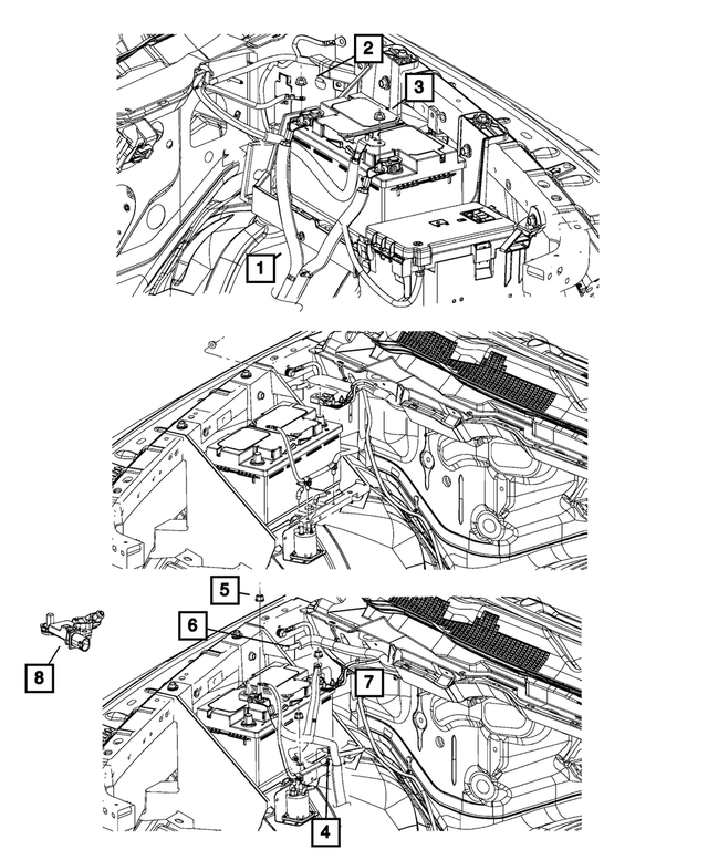 68249863AC - Electrical: Battery Wiring for Mopar Image image