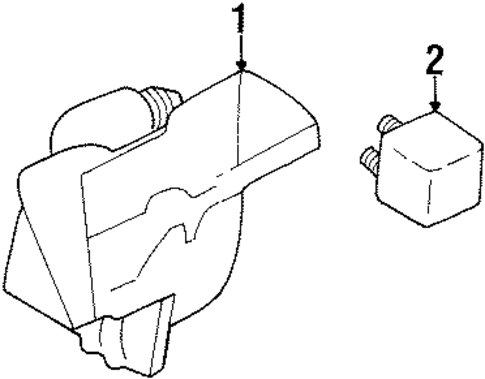Horn for 1994 Chevrolet K1500 Pickup #0