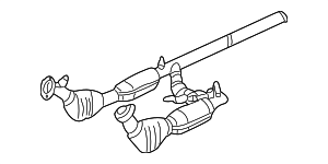 6C2Z5E212AB - : Catalytic Converter for Ford: E-150, E-150 Club Wagon, E-250 Image