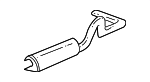 XC2Z5230CA - Exhaust: Muffler for Ford: E-150 Econoline, E-150 Econoline Club Wagon Image