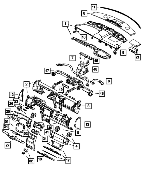 Instrument Panel for 2005 Dodge Durango #0