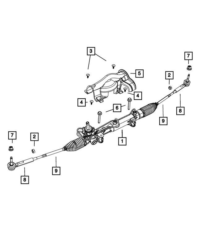 R5151705AF - Steering: Rack And Pinion Gear, Remanufactured for Mopar Image