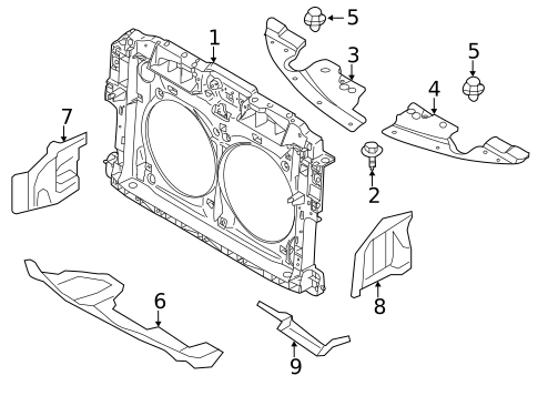 Radiator Support for 2012 Nissan Murano #1