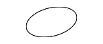 20030348 - Body: Lock Cylinder Gasket for Buick: LeSabre, Reatta, Regal | Cadillac: DeVille, Seville | Chevrolet: Lumina, Monte Carlo | Oldsmobile: Intrigue | Pontiac: Bonneville, Grand Am, Grand Prix Image