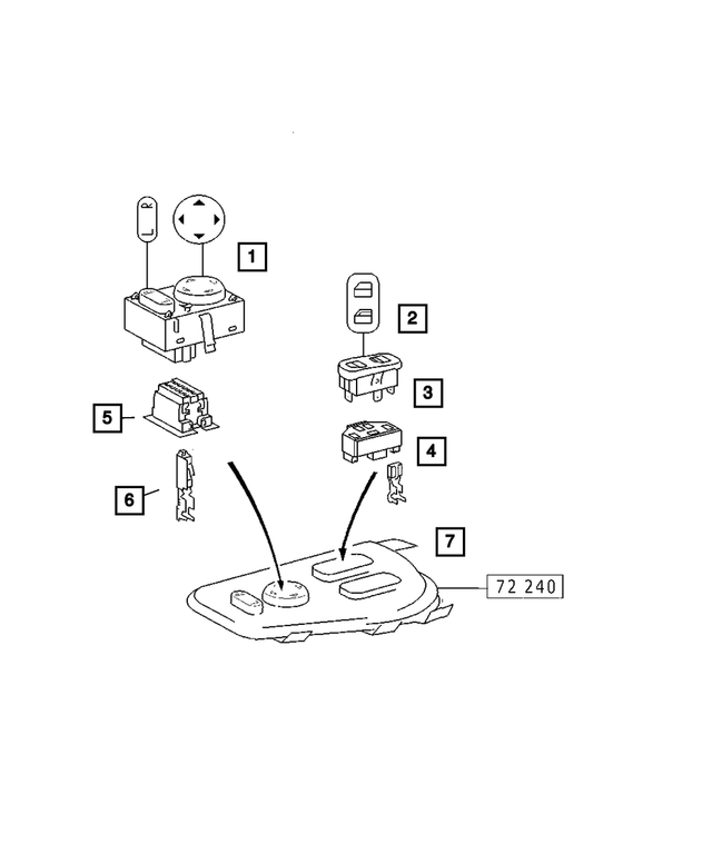 5103856AA - Electrical: Power Window Switch for Mopar Image
