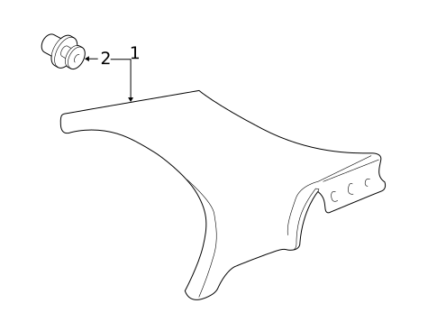 Interior Trim - Quarter Panels for 1998 Honda Civic #1