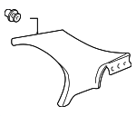 84130S04000ZC - Body: Upper Quarter Trim for Honda: Civic Image