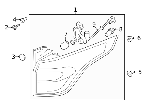 Tail Lamps for 2018 Ford Escape #0