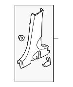 858352S101MBS - Body: Lower Center Pillar Trim for Hyundai: Tucson Image
