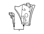 4878548AG - Body: Body A-Pillar Reinforcement Plate for Mopar Image