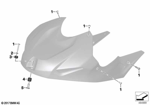 Motorcycle Trim Section, Windshield for 2018 BMW-Motorrad HP4Race #0