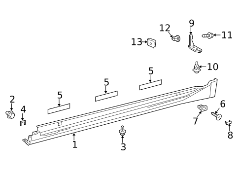 Exterior Trim - Pillars for 2018 Lexus ES350 #0