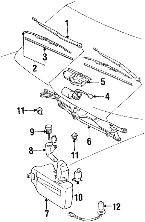 Wipers for 1993 Lexus SC300 #0