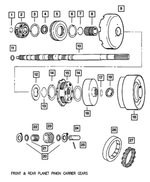 52118059 - 48RE; 4-Speed; Automatic Transmission: Reverse Drum Thrust Washer for Mopar Image