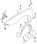 4580591 - Body: Fender for Chrysler: LHS, New Yorker Image
