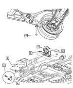 4509895AE - : Parking Brake Cable, Left for Mopar Image