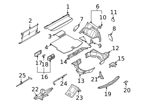 Interior Trim - Rear Body for 2006 INFINITI FX35 #0