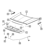 68171439AA - Body Sheet Metal Except Doors: Hood Bumper for Jeep: Cherokee, Compass, Patriot Image