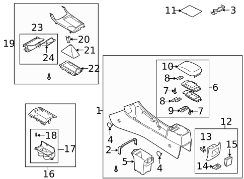 Center Console for 2006 Mazda 6 #0