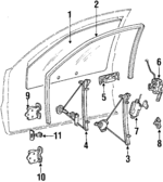 5706A379 - : Glass for Mitsubishi: Mirage Image