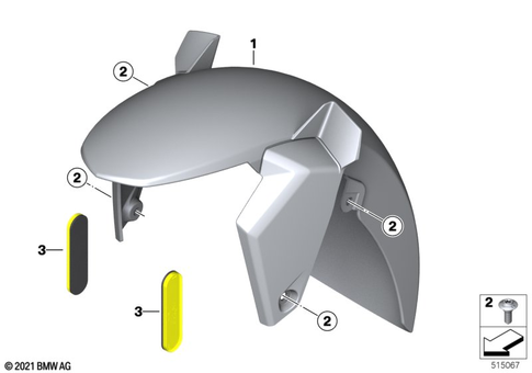 Front Wheel Fender for 2020 BMW-Motorrad C 400 X #0