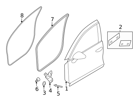 Door & Components for 2018 Porsche Cayenne #2