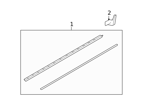 Exterior Trim - Pillars for 2010 Ford Flex #0