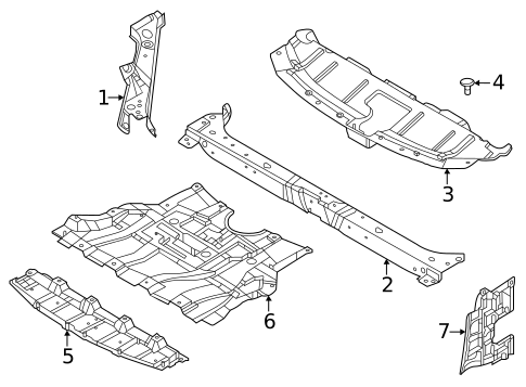 Radiator Support for 2022 Nissan Rogue #0